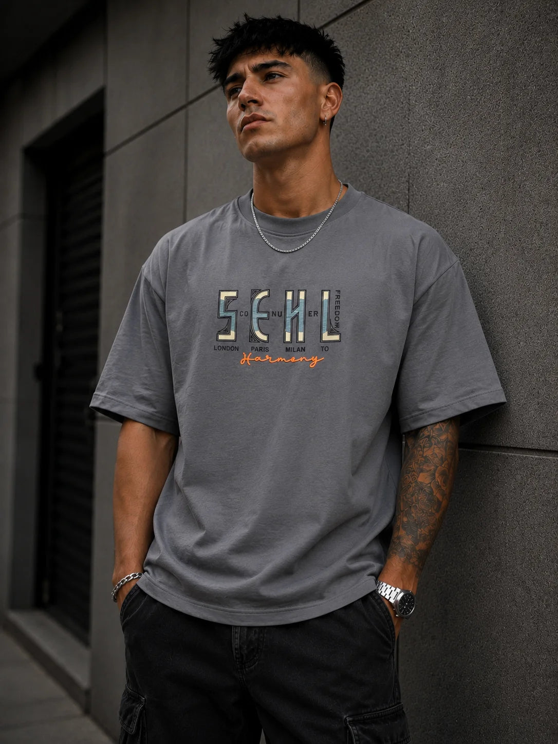 Urban Core Graphic Oversized Cotton Tee
