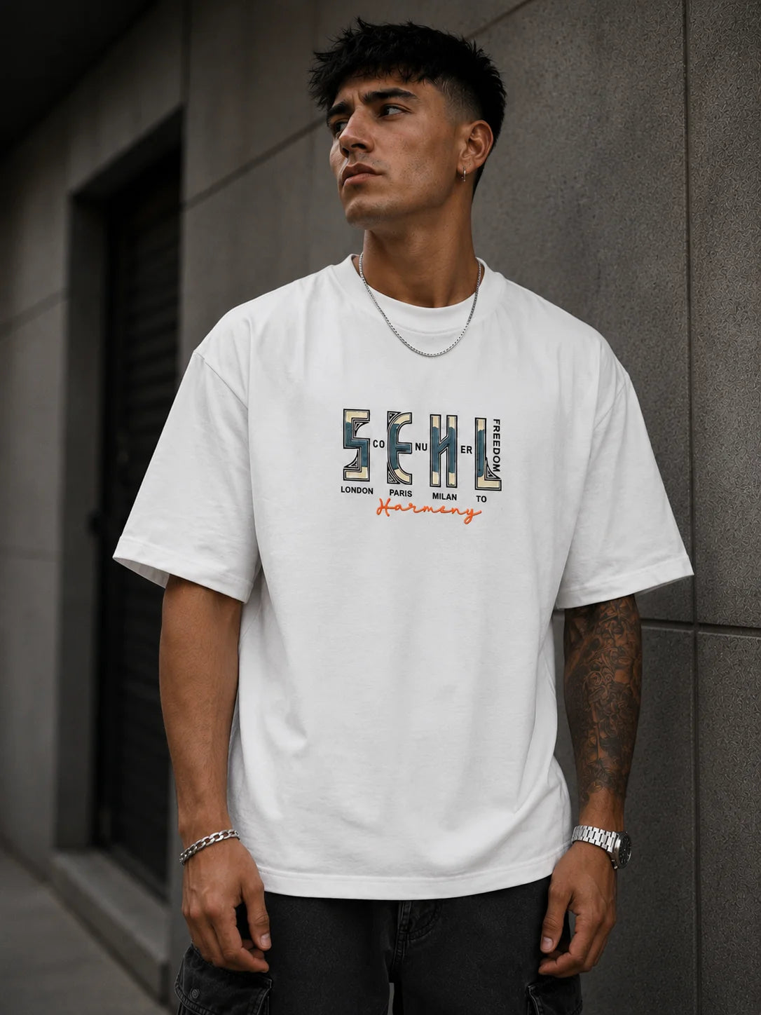 Urban Core Graphic Oversized Cotton Tee