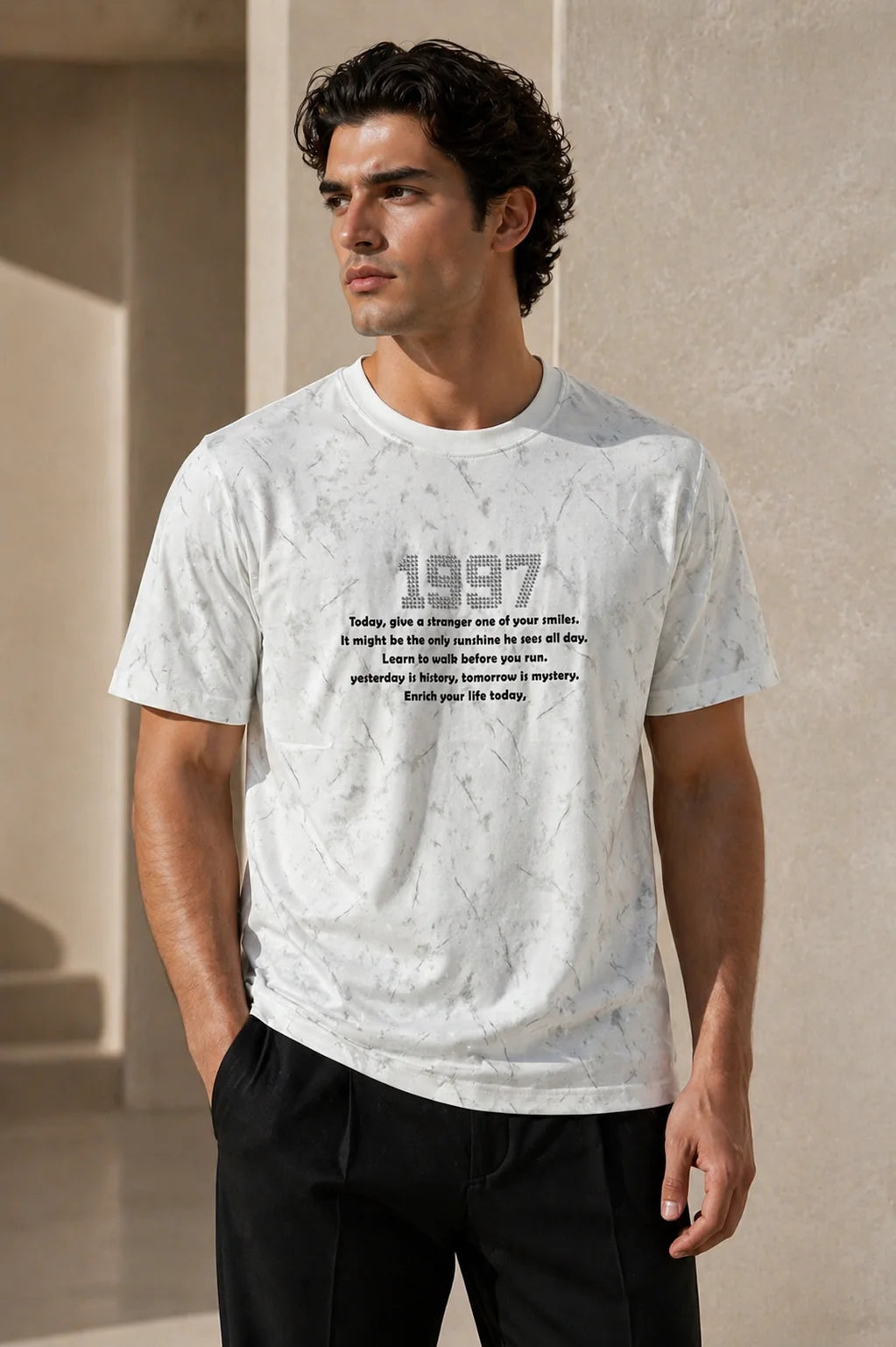 Vintage 1997 Graphic Tee – Acid Wash Urban Streetwear T-Shirt