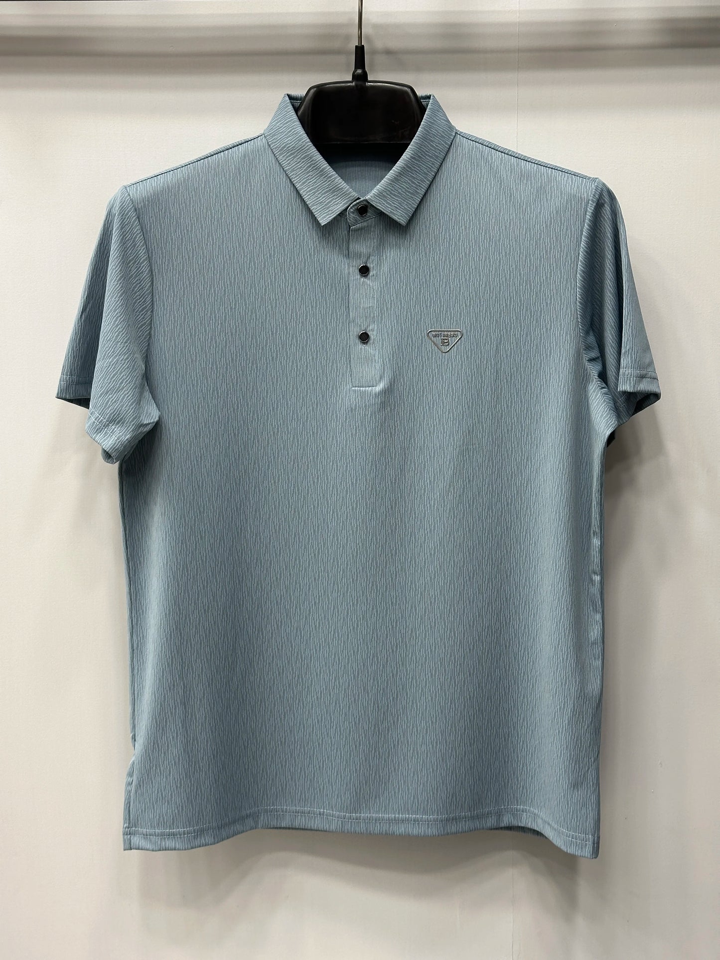 Men's Essential Solid Polo Shirt with Minimalist Logo