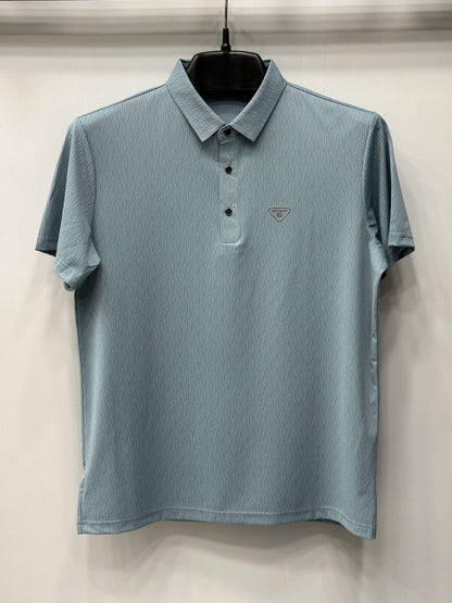 Men's Essential Solid Polo Shirt with Minimalist Logo