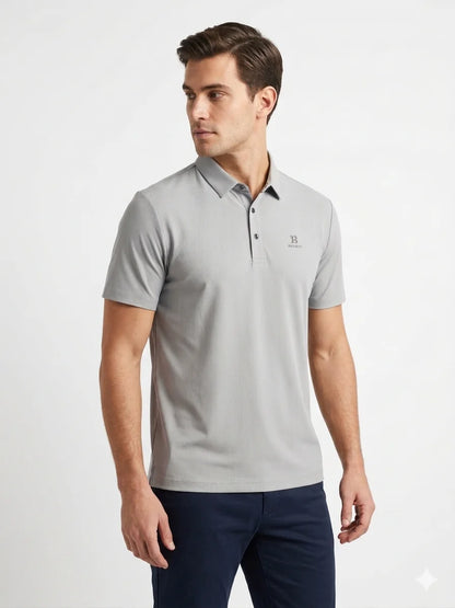 Premium Men’s Slim-Fit Performance Polo Shirt – Breathable Tech Fabric