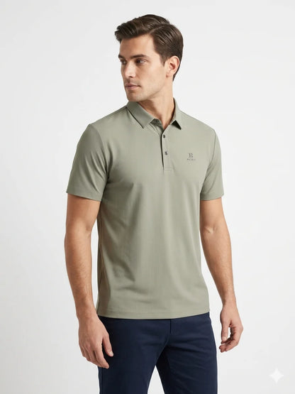Premium Men’s Slim-Fit Performance Polo Shirt – Breathable Tech Fabric