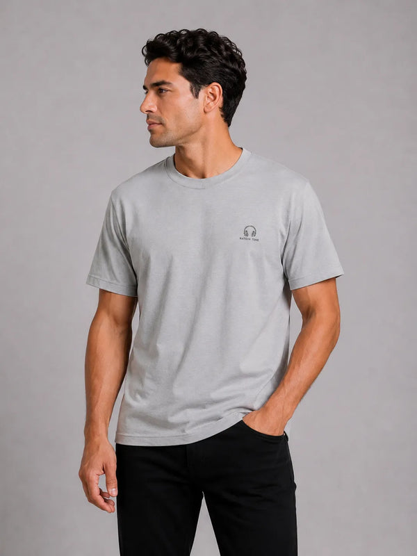 Minimal Graphic Crew Neck T-Shirt