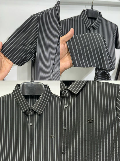 The Essential Line  Modern Monolith Striped Button-Down